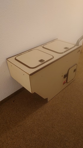 Original Westfalia Seitenschrank VW-T3 Wohnmobil mitte links neben Sitzbank – Bild 3